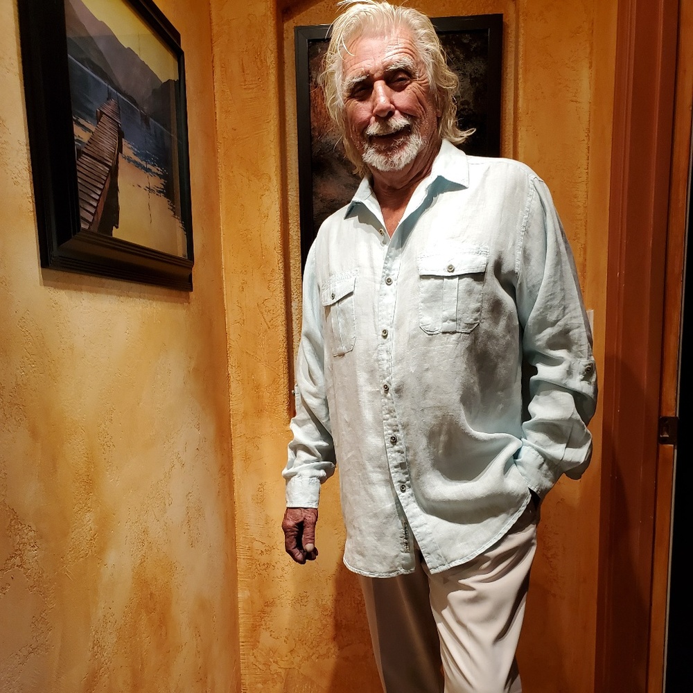 Caribbean 100% Linen Dressy Casual Men's Shirt
